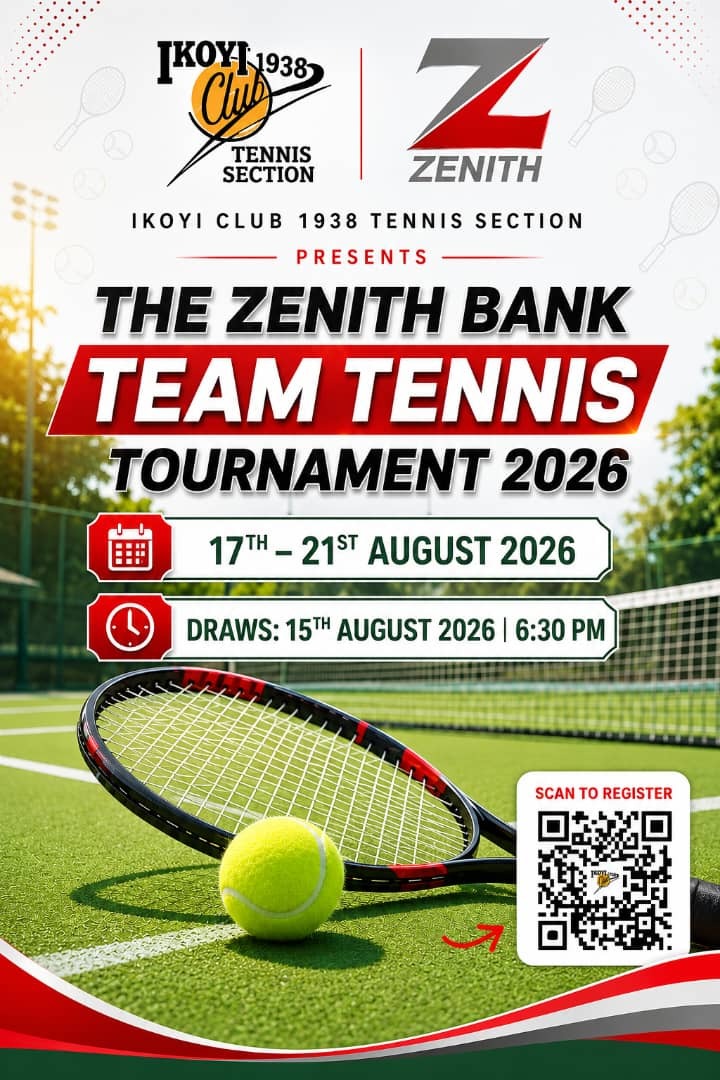 Ikoyi Club stages  2026; Zenith Bank Team Tennis tourney