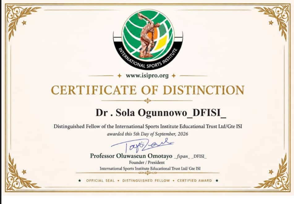 NLO COO, Ogunnowo bags Distinguished Fellowship Award