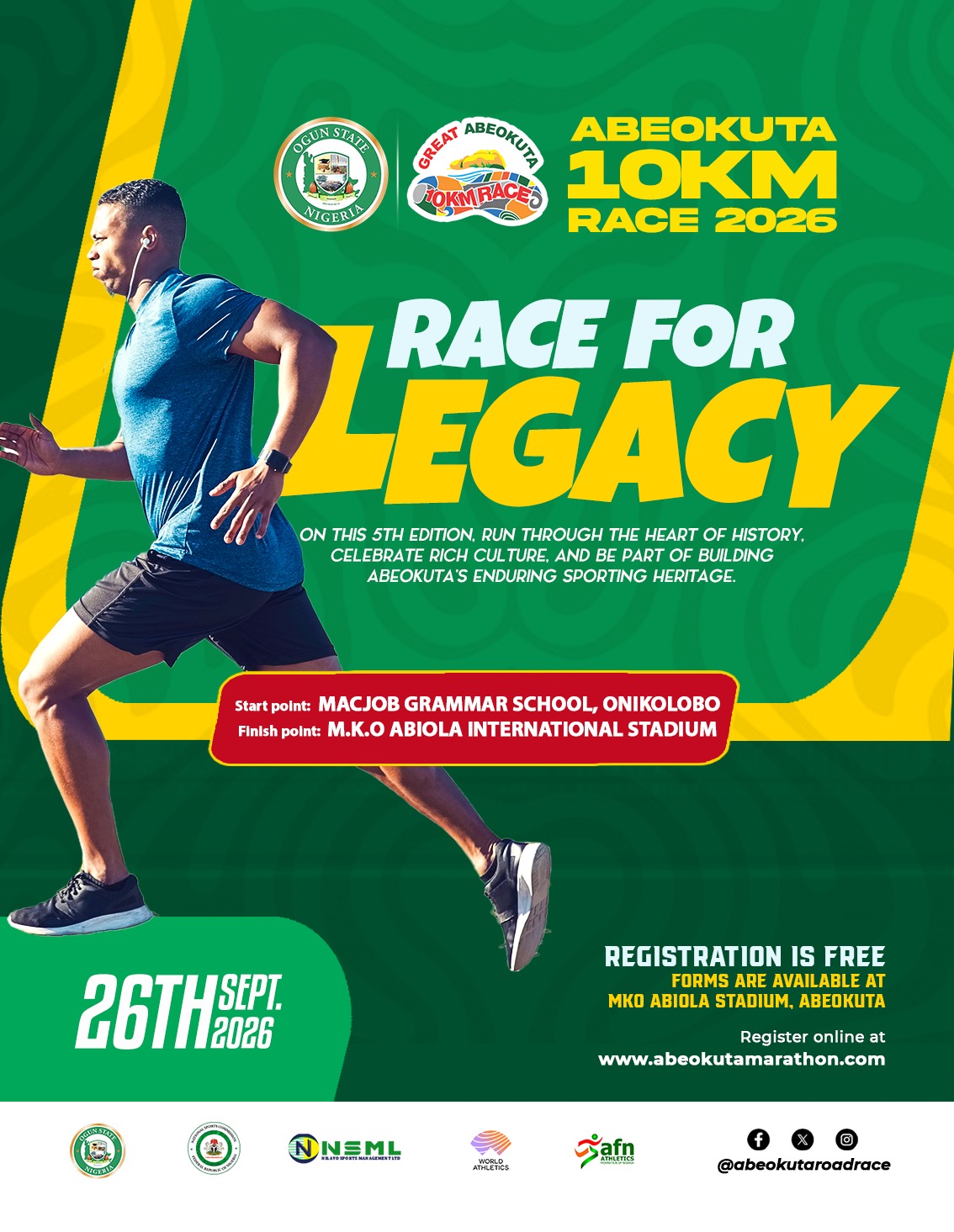 Great Abeokuta 10Km Race returns, to celebrate Nigerian culture, athletes