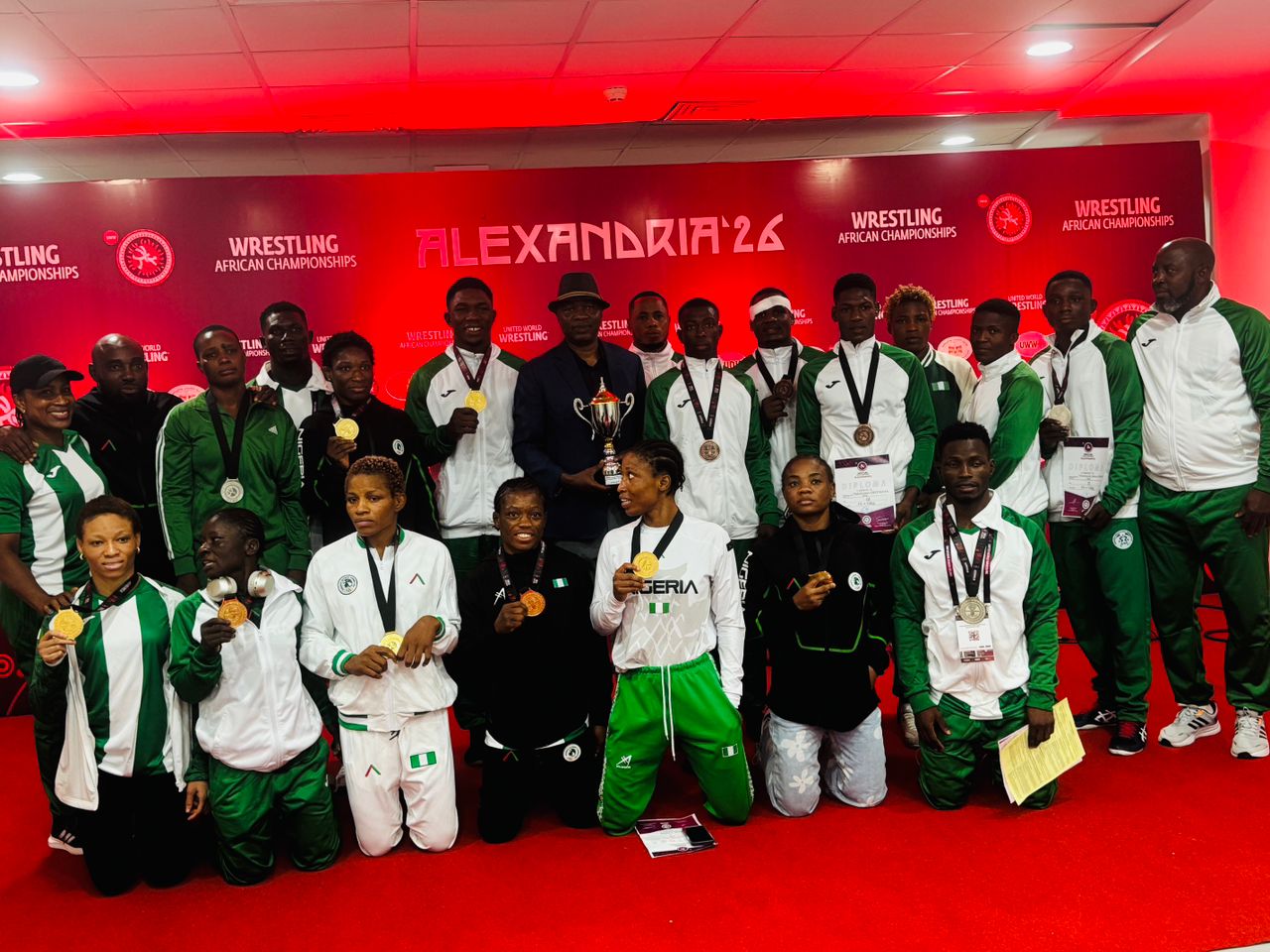 Cover image for Nigeria wins 15th African Women Wrestling title as Harrison wins men's gold