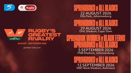 CANAL+, SARU & NZR confirm Rugby’s Greatest Rivalry Broadcast Rights agreement
