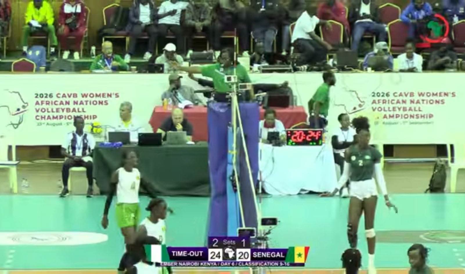 Cover image for Nigeria defeat Senegal in classification game at African Volleyball Championship