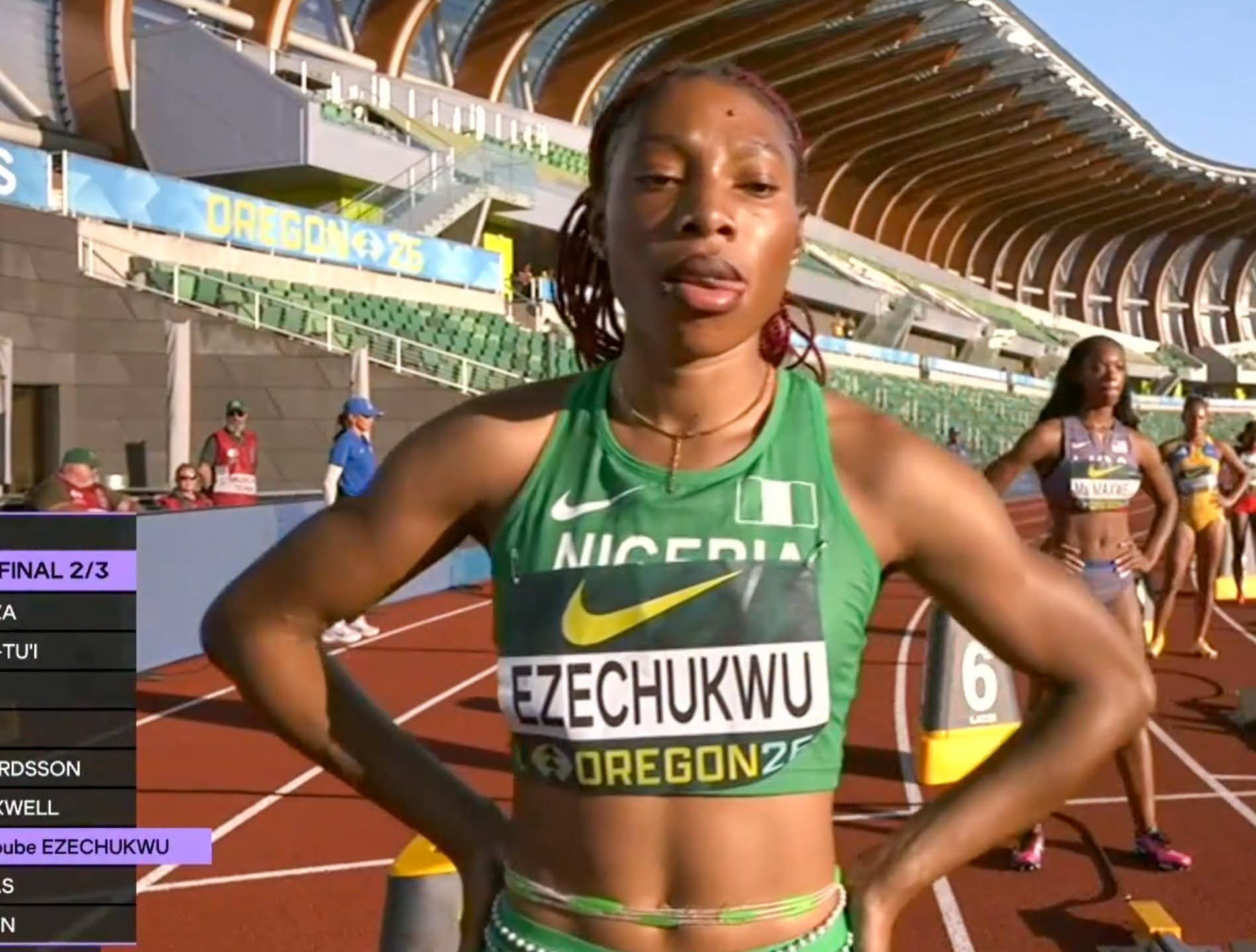 Cover image for World U-20 Athletics Championship: Outrage as Ezechukwu’s 200m dream ends in controversial disqualification
