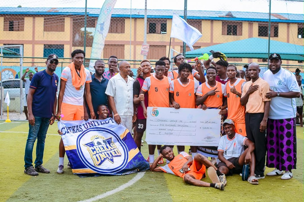 Spires 5-Aside Tourney: Chekas FC dethrone All Saints as Champions Of Badagry 