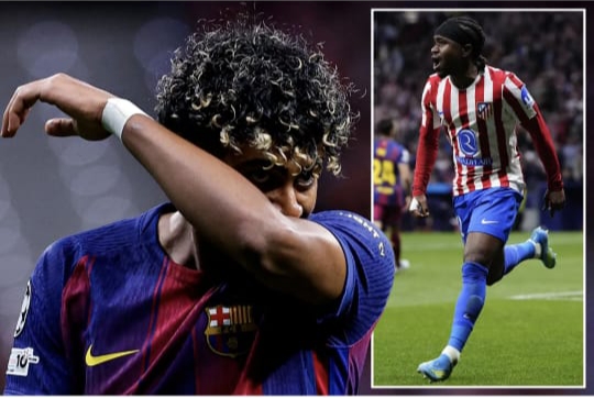 Cover image for Barcelona 2-1 Atletico: Lookman sends Atletico to semis   