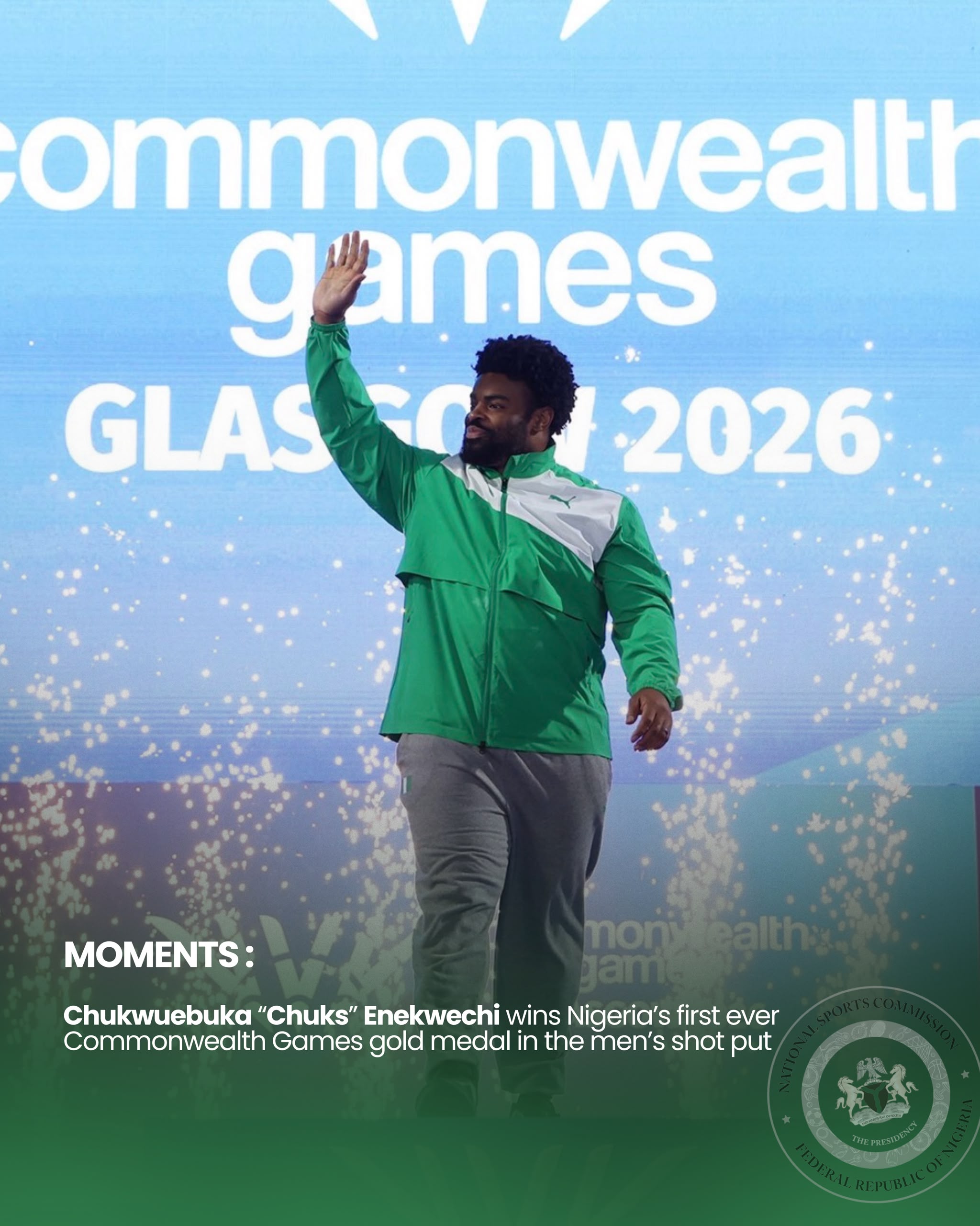 Fatuga hails Team Nigeria athletics as Nathaniel's gold crowns impressive Commonwealth campaign
