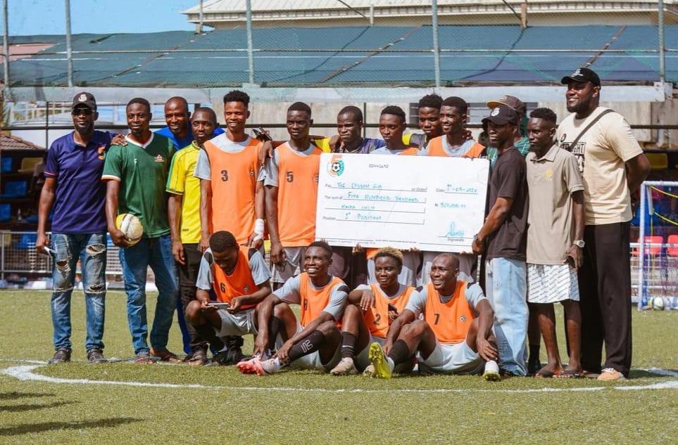 Cover image for Spires 5-Aside Tourney: Crown FA ''re champions of Epe 