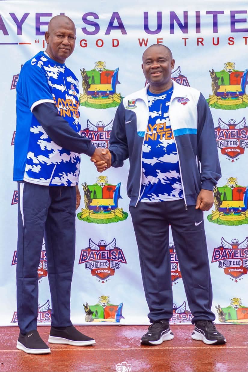 ‎Gov Diri unveils Maikaba, Elechi as new coaches for Bayelsa Utd