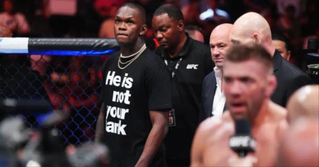 Cover image for Adesanya claims du Plessis rejected offer to fight him
