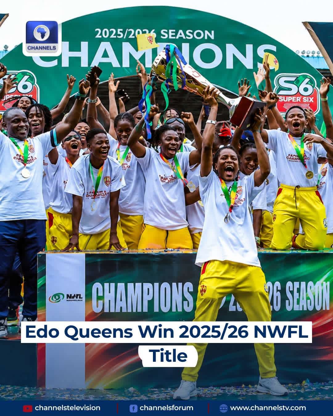 Philip Shaibu congratulates Edo Queens on NWFL triumph, continental qualification