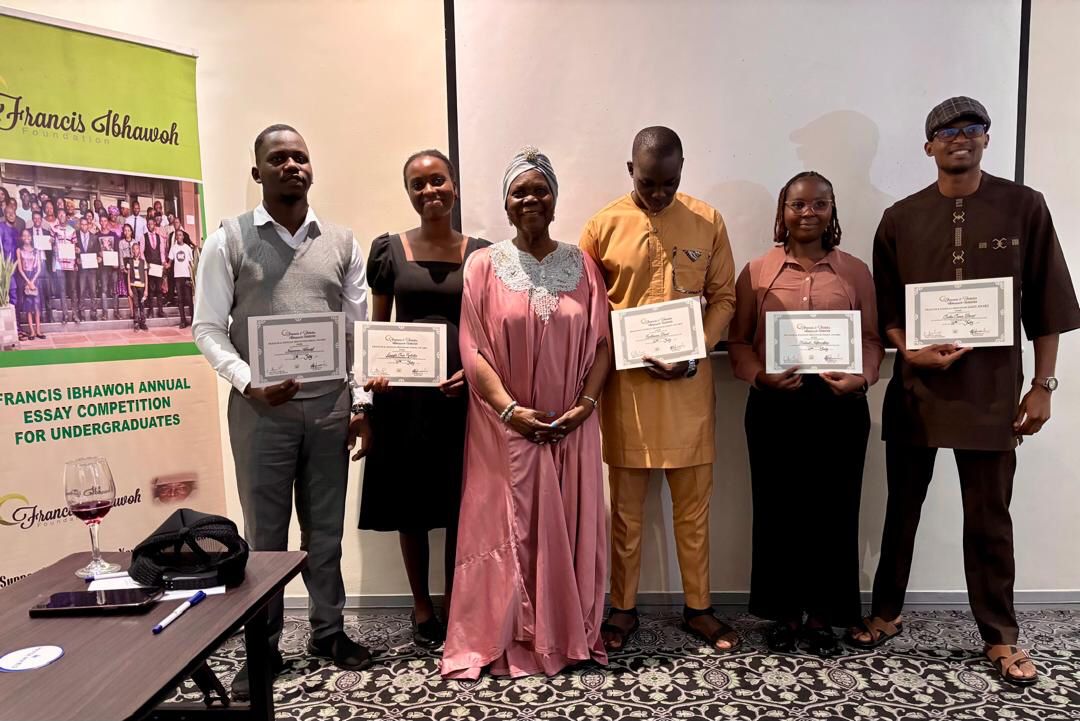 5 outstanding winners of Francis & Fidelia Ibhawoh Foundation essay competition decorated 