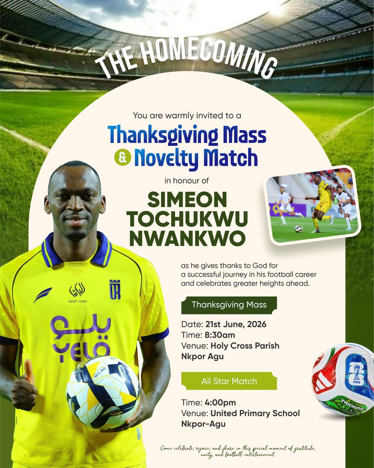 Rooted in Greatness: Simy Nwankwo makes homecoming to celebrate great season