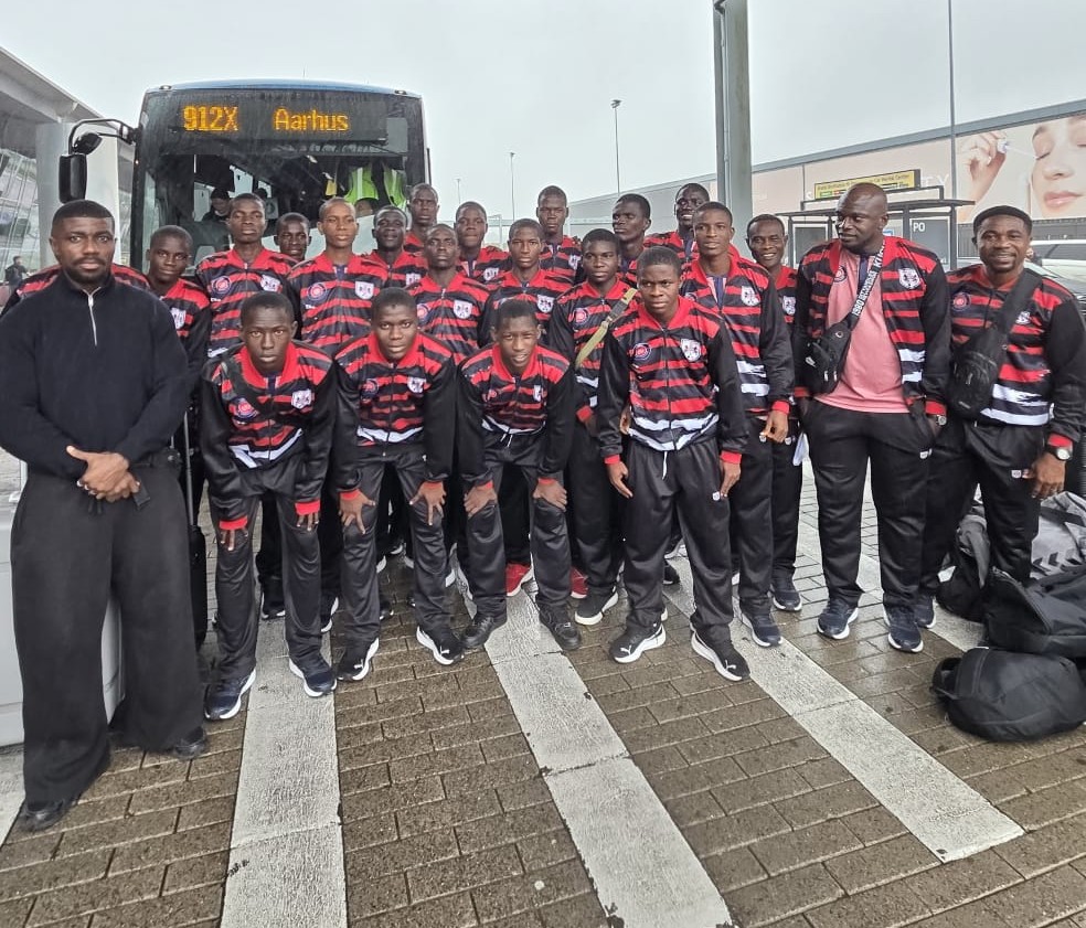 Cover image for FC Ebedei players, officials arrive Europe for training tour